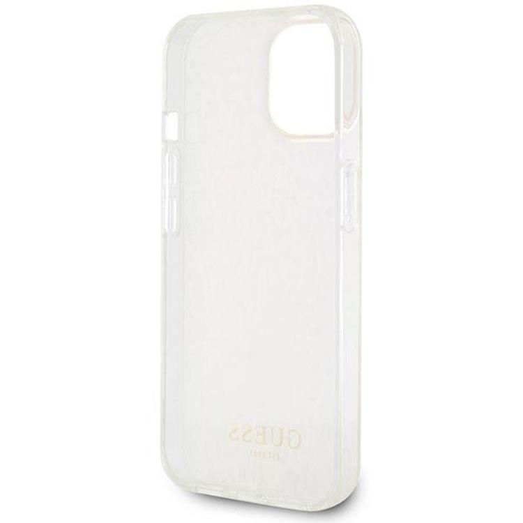 Guess Guess Mobilskal till iPhone 15 IML Faceted Mirror Disco Iridescent