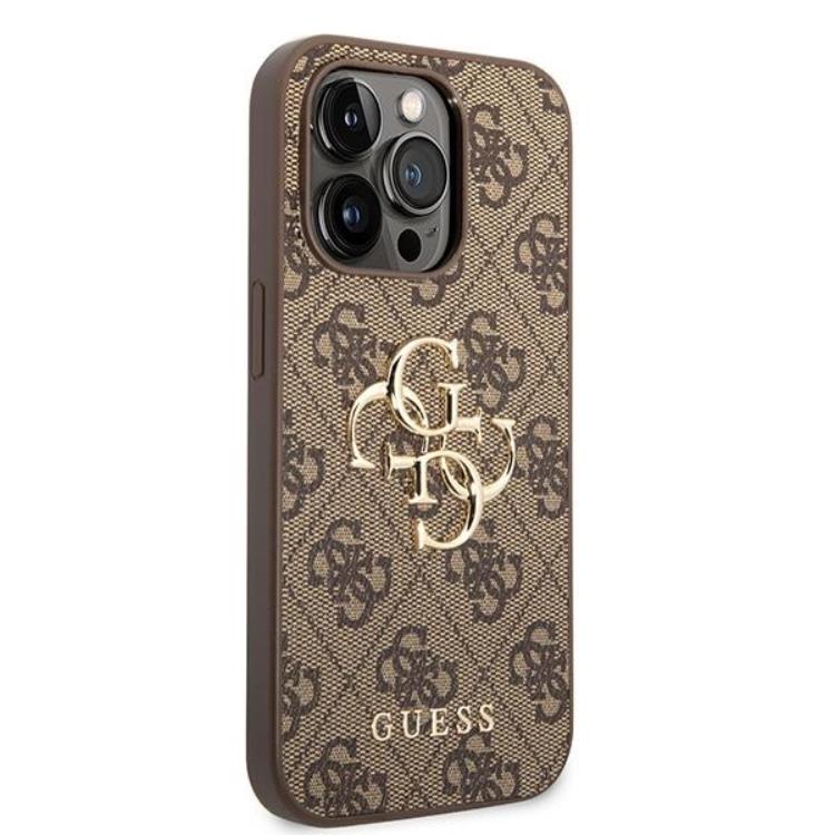 Guess Guess iPhone 15 Pro Max Mobilskal Big Metall Logo - Brun