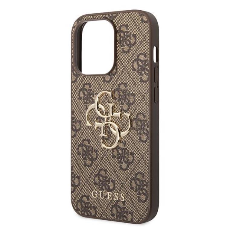 Guess Guess iPhone 15 Pro Max Mobilskal Big Metall Logo - Brun