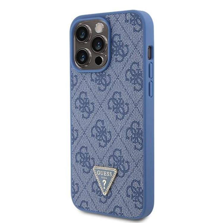 Guess Guess iPhone 15 Pro Max Mobilskal Triangle Strass - Blå