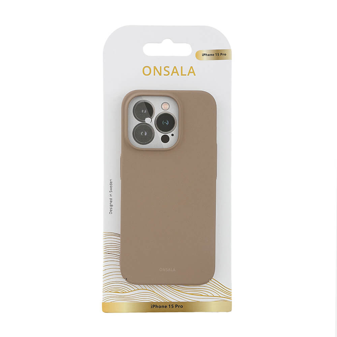 Onsala Onsala Mobilskal till iPhone 15 Pro Slim UltraBurst - Sand Beige