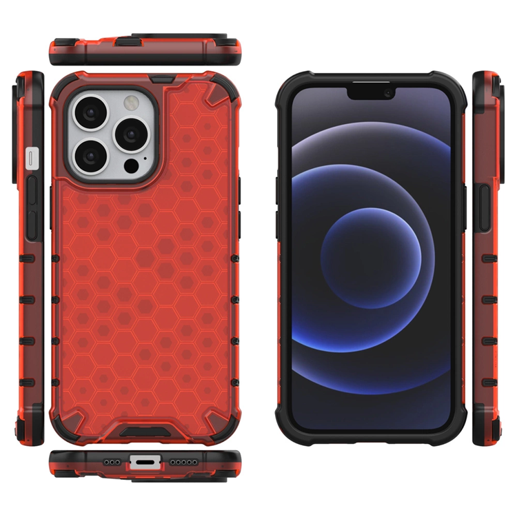 OEM Mobilskal till iPhone 13 Pro Honeycomb Armor - Röd