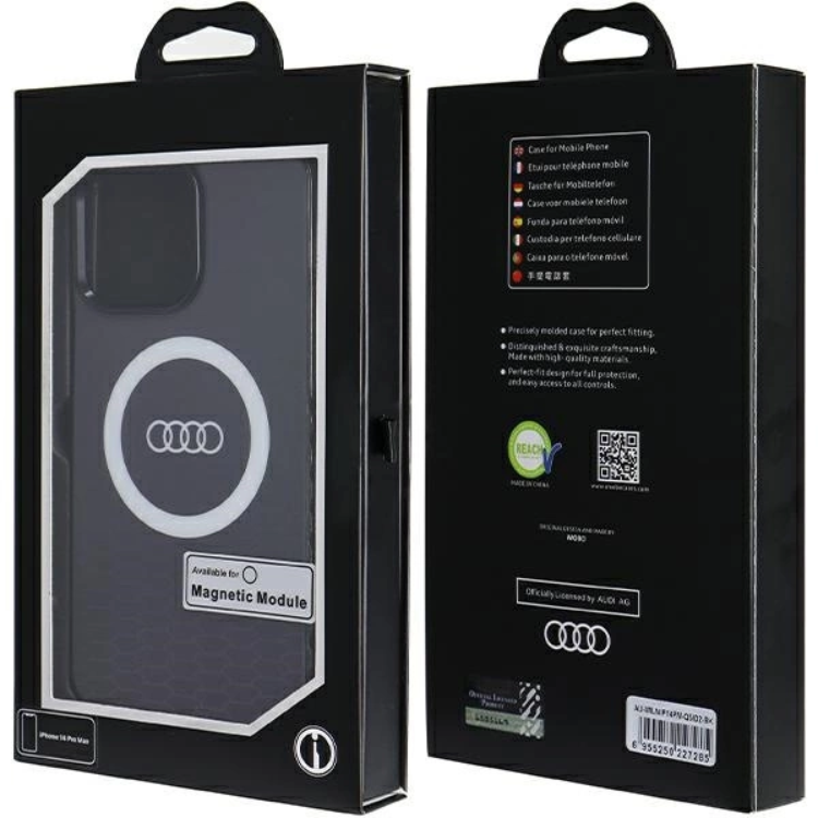 Audi Audi Mobilskal till iPhone 14 Pro Max Magsafe IML Big Logo - Svart