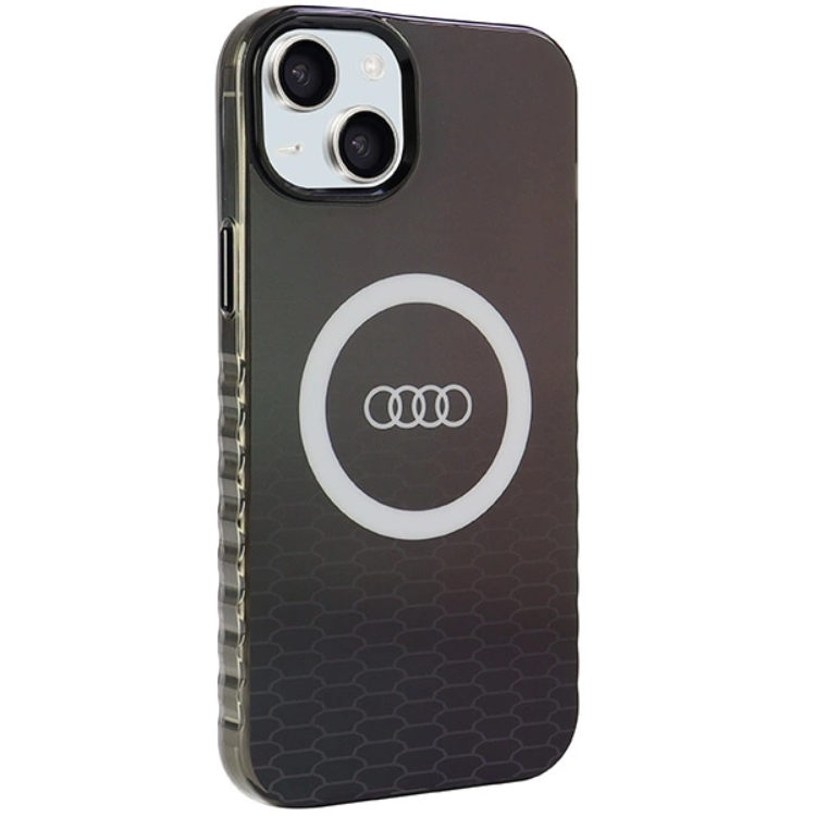 Audi Audi Mobilskal till iPhone 15/14 Plus Magsafe IML Big Logo - Svart