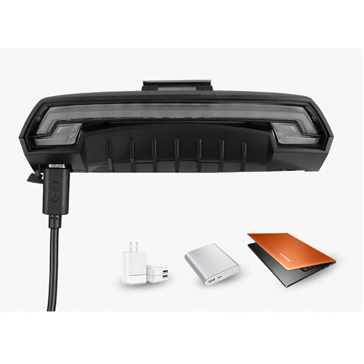 Rockbros Rockbros bakre cykelljus med laser - Svart