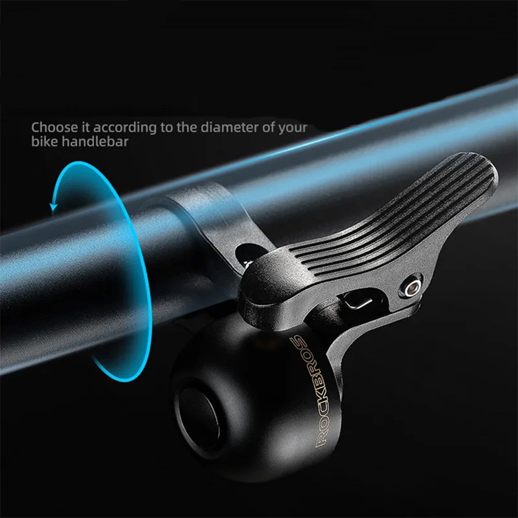 Rockbros Rockbros Cykel Ring klocka för vänster sida av styret - Svart