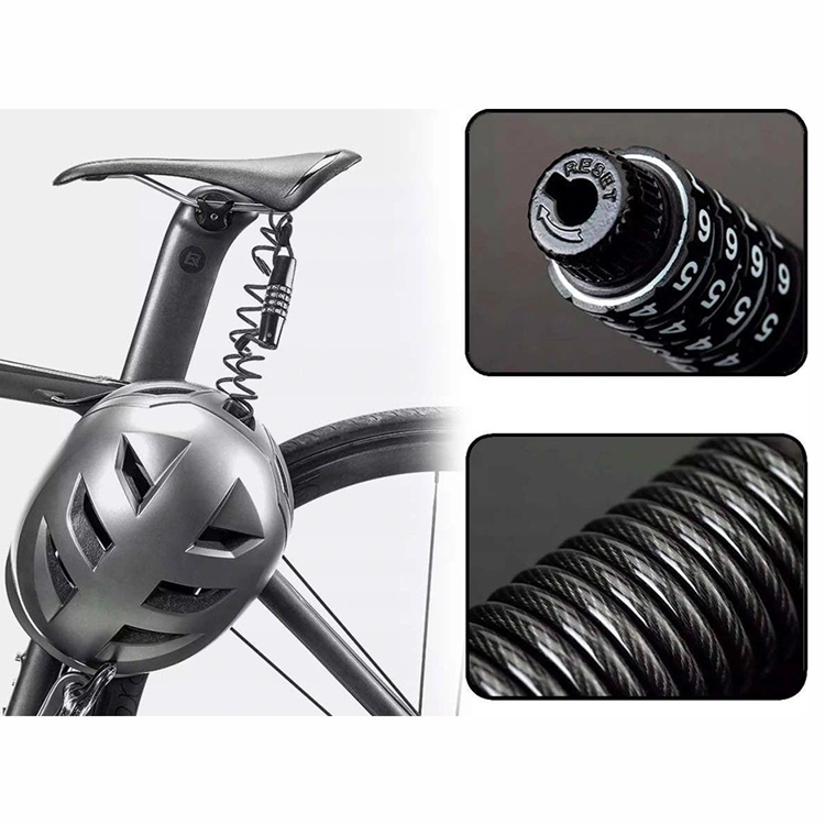 Rockbros Rockbros Cykellås med 1.5 m kombination - Svart