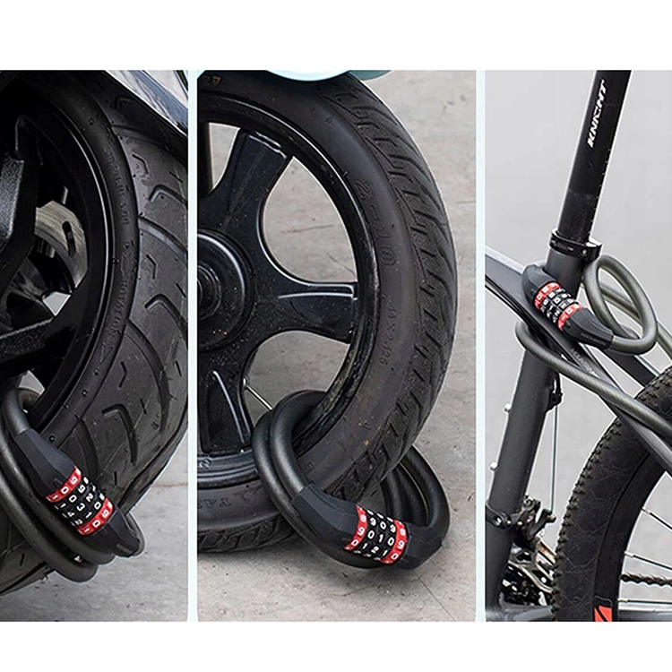 Rockbros Rockbros Cykellås med kombination 1.8 m - Svart