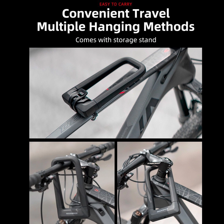 Rockbros Rockbros U-lås cykellås - Svart