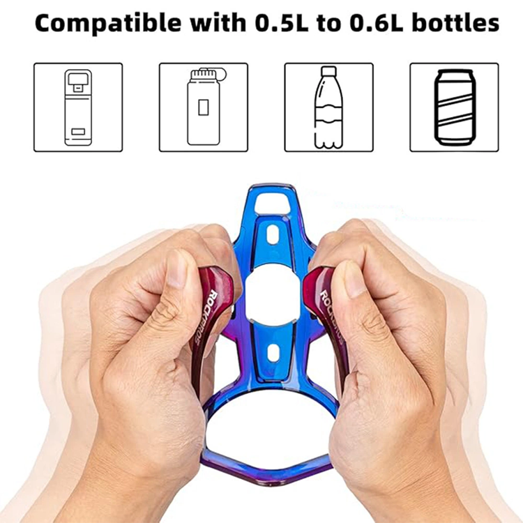 Rockbros Rockbros Cykelhållare för vattenflaska - Blå och lila