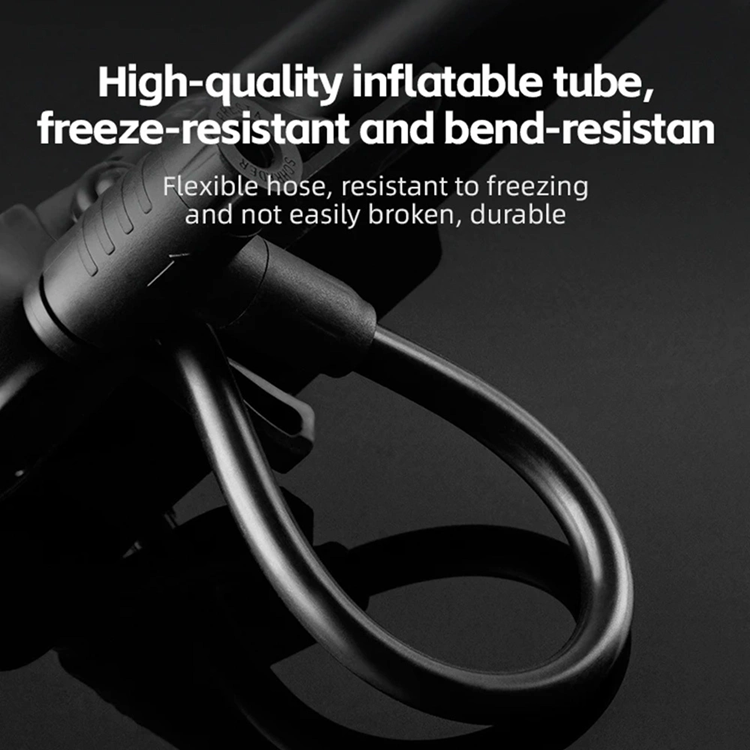 Rockbros Rockbros Cykelpump med tryckmätare - Svart