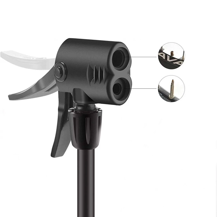 Rockbros Rockbros Golvcykelpump med tryckmätare - Svart