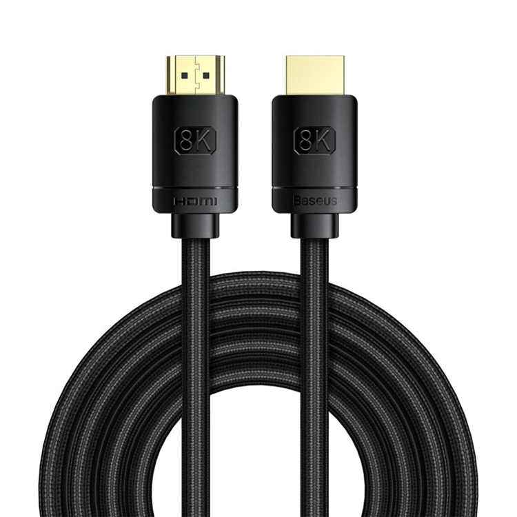 BASEUS Baseus HDMI 8K Kabel HDR 48 Gbps 3 m - Svart