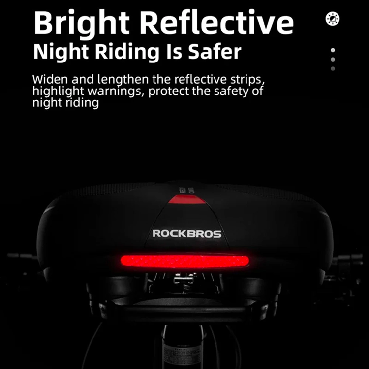 Rockbros Rockbros Cykelsadel - svart och röd