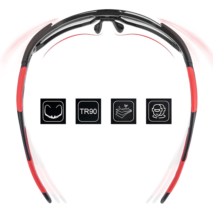 Rockbros Rockbros polariserande Cykelglasögon - Röd