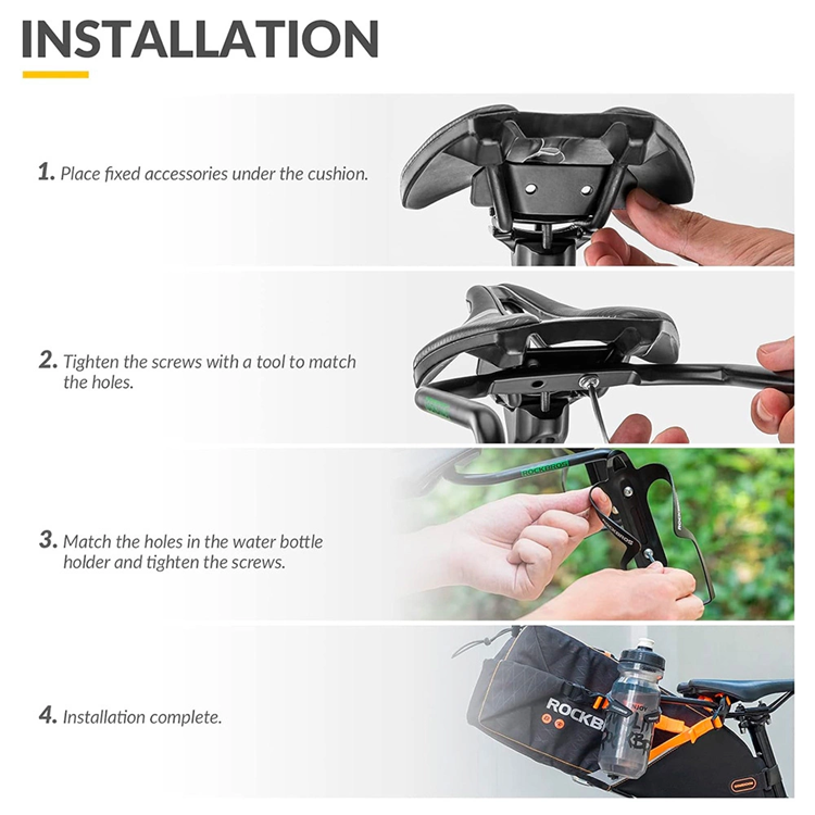 Rockbros Rockbros Multifunktionsfäste sadelväska stabilisator - Svart