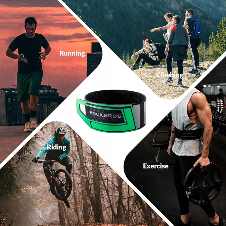 Rockbros Rockbros reflekterande tejp - Grön