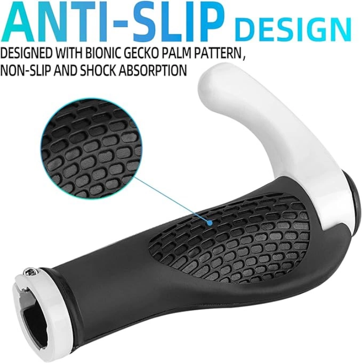 Rockbros Rockbros Cykelhållarset med horn - Vit