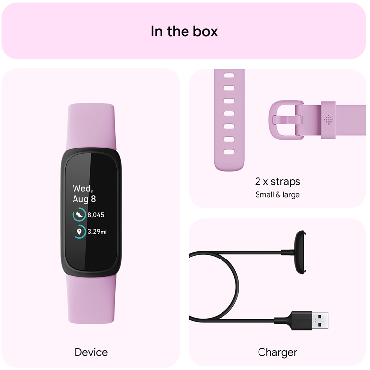 Fitbit FITBIT Inspire 3. Black/Lilac Bliss