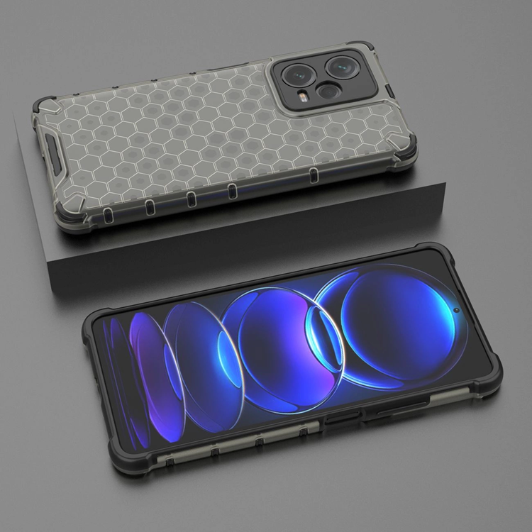 OEM Mobilskal till Xiaomi Redmi Note 12 Pro Plus Hybrid Honeycomb - Svart