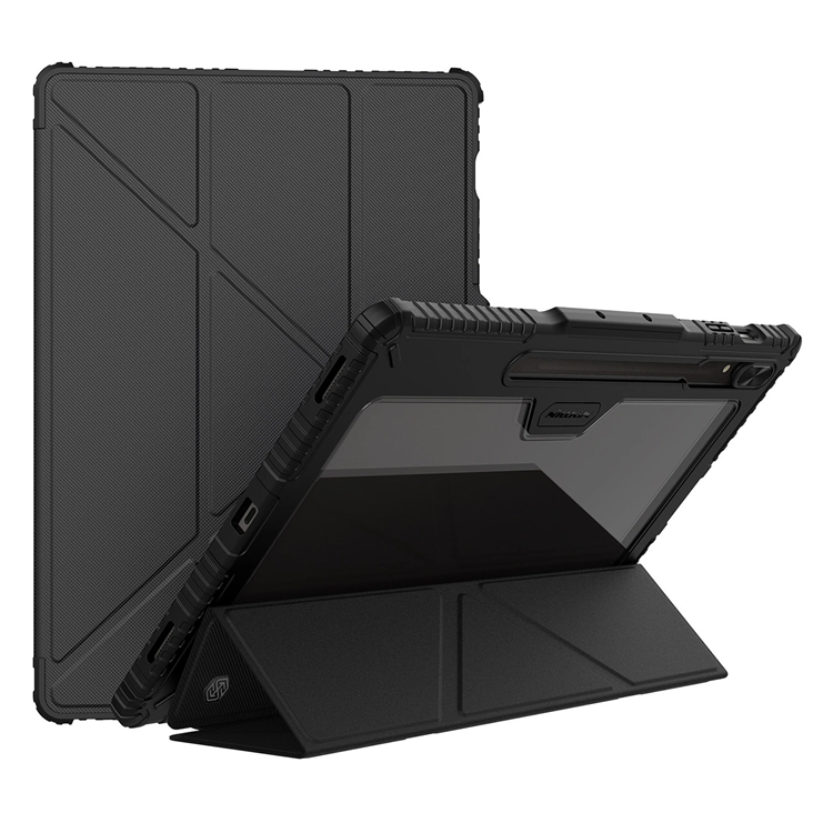 Nillkin Nillkin Galaxy Tab S9 Plus Fodral Läder Bumper - Svart