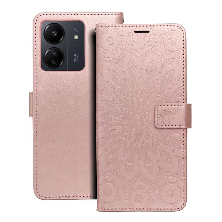 OEM Xiaomi Redmi 13C/Poco C65 Plånboksfodral Mezzo - Rose Guld