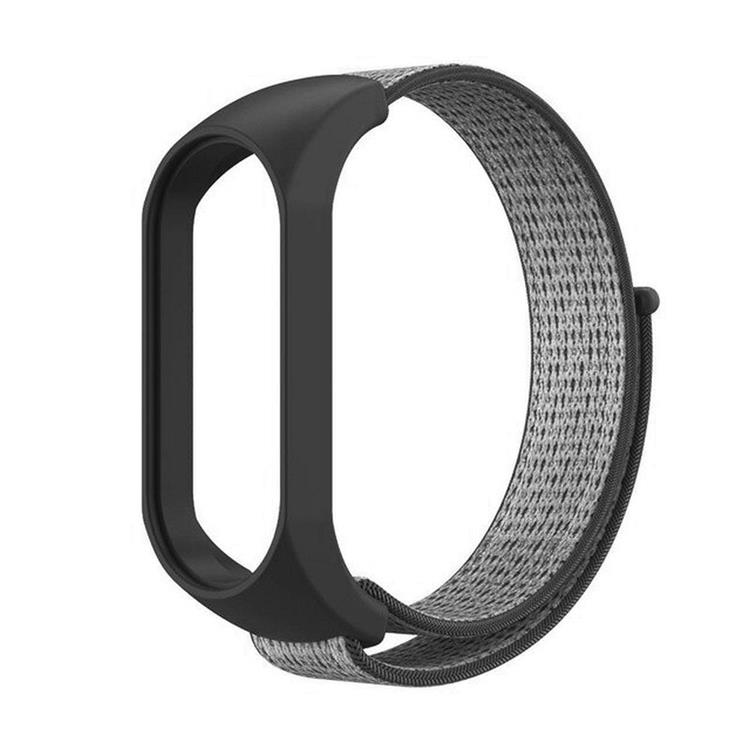 OEM Xiaomi Mi Smart Band 5/6/7 Armband Nylon 19 - Grå