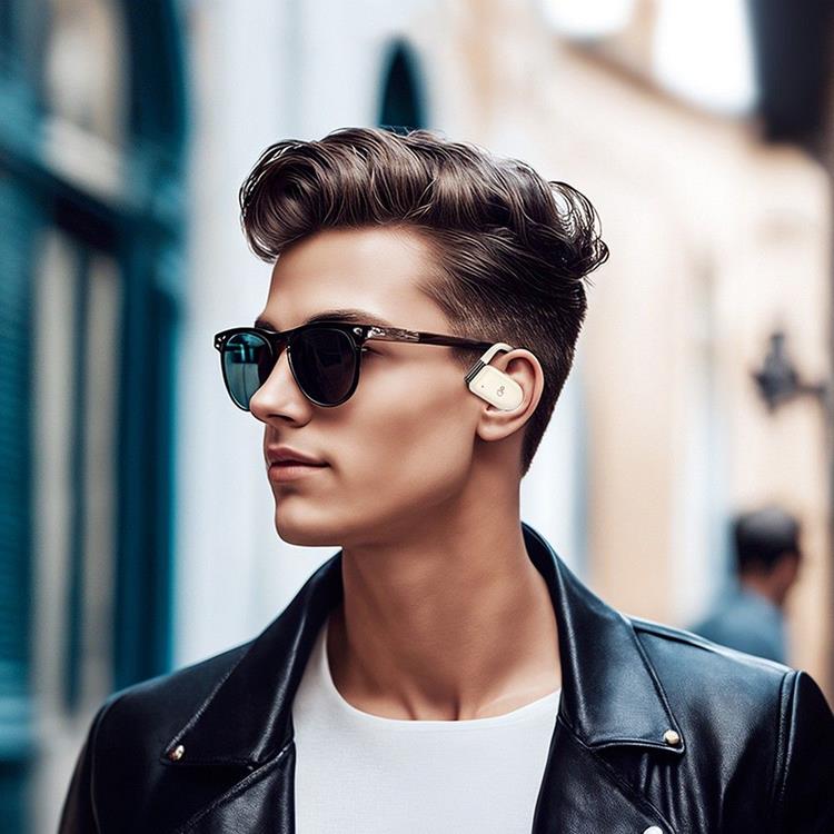 Hoco Hoco Trådlösa Hörlurar Bluetooth TWS EA2 - Beige