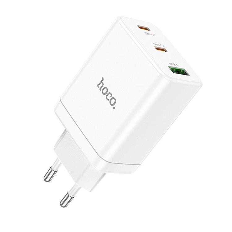 Hoco Hoco Väggladdare 35W 2xType C + USB A N33 - Vit