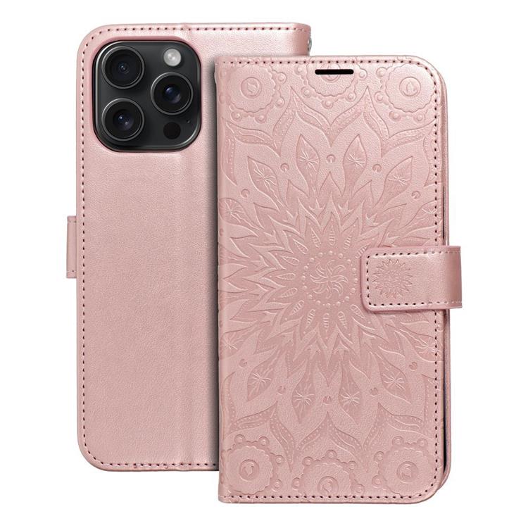 OEM iPhone 15 Pro Max Plånboksfodral Mezzo - Rose Guld