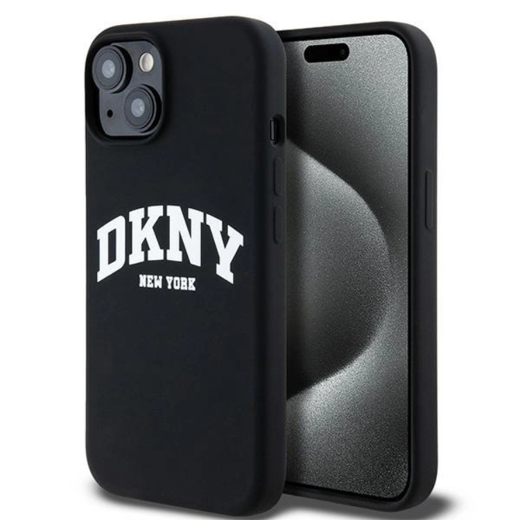 DKNY DKNY Mobilskal till iPhone 15/14 Plus MagSafe Silikon Vit Logo