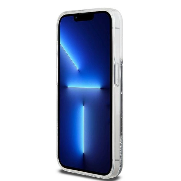 DKNY DKNY Mobilskal till iPhone 15 Pro Liquid Glitter Big Logo - Svart