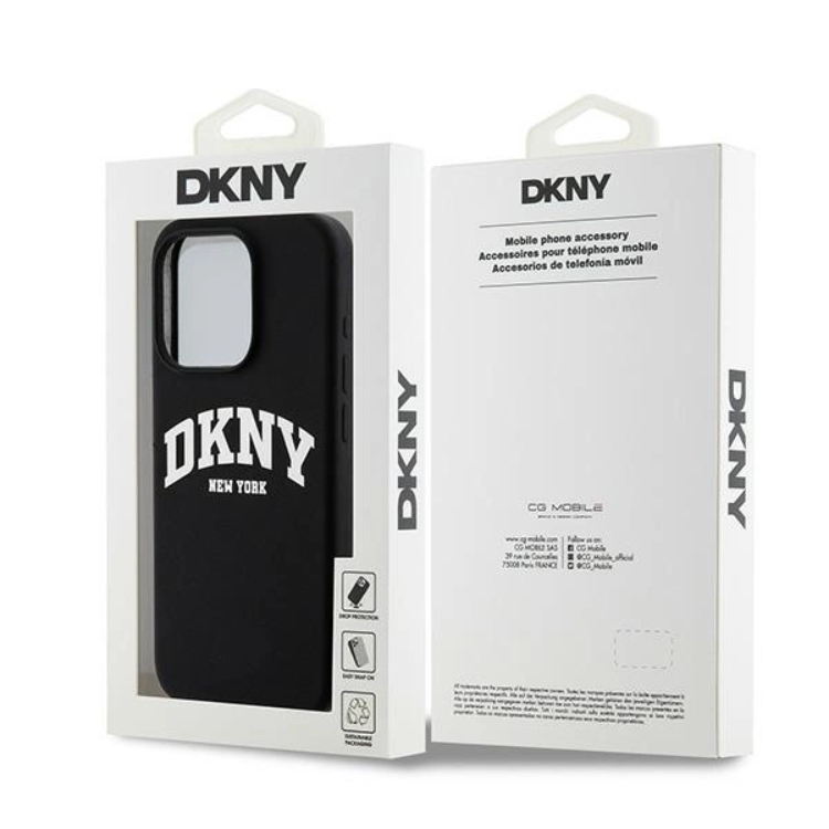 DKNY DKNY Mobilskal till iPhone 15 Pro MagSafe Silikon Vit Logo