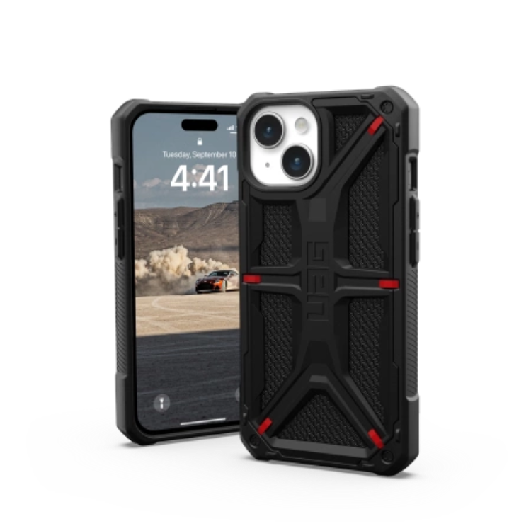 UAG UAG Mobilskal till iPhone 15 Monarch Kelvar - Svart