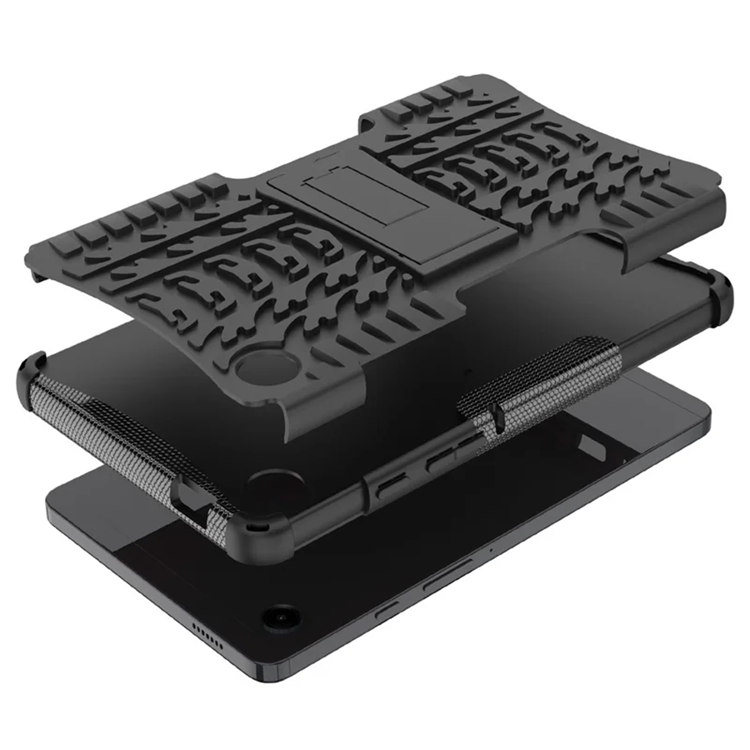 A-One Brand Mobilskal till Galaxy Tab A9 Kickstand Tire Texture