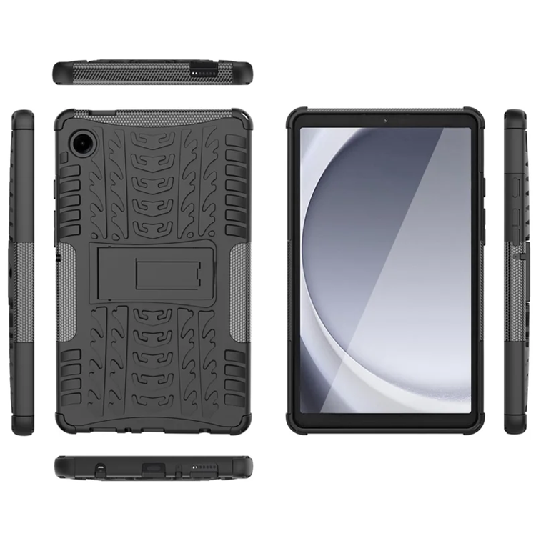 A-One Brand Mobilskal till Galaxy Tab A9 Kickstand Tire Texture