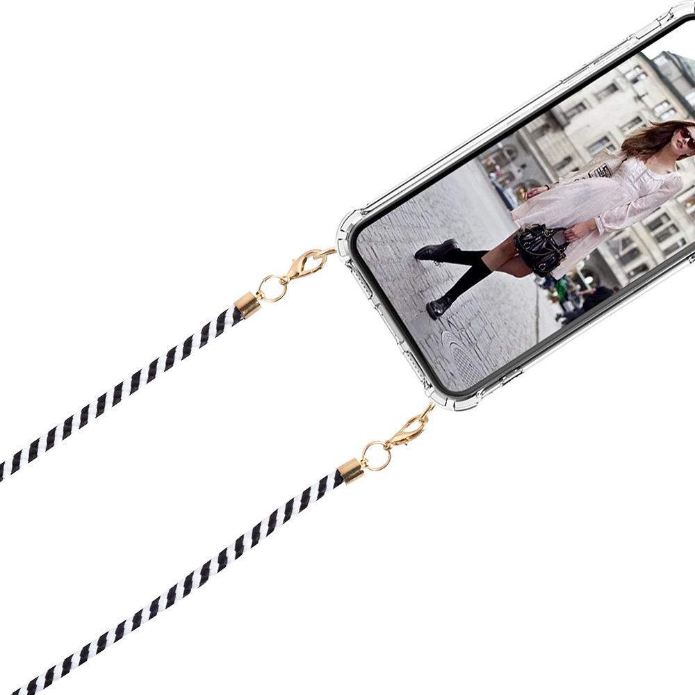 Boom of Sweden Boom Halsbandsrem Rope - White Stripes