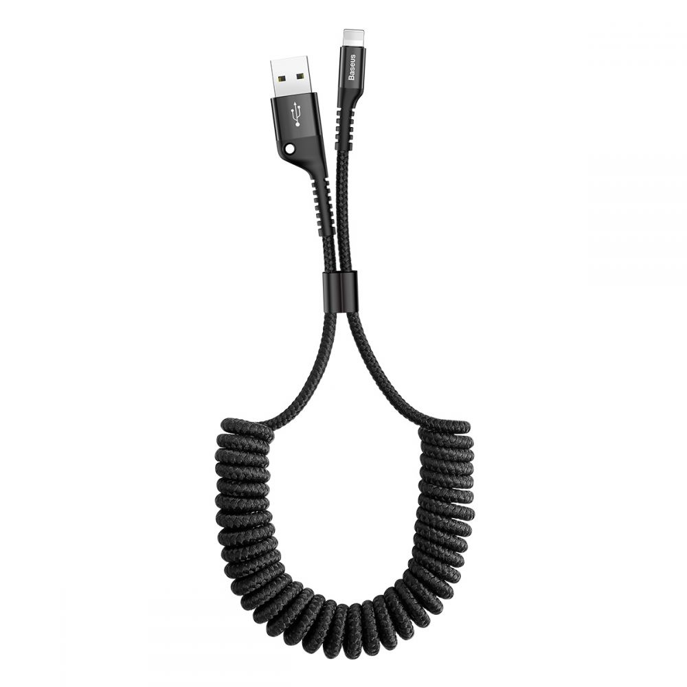 BASEUS BASEUS Fish Aye USB-A till Lightning kabel 1m Svart