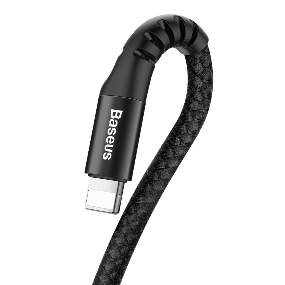 BASEUS BASEUS Fish Aye USB-A till Lightning kabel 1m Svart