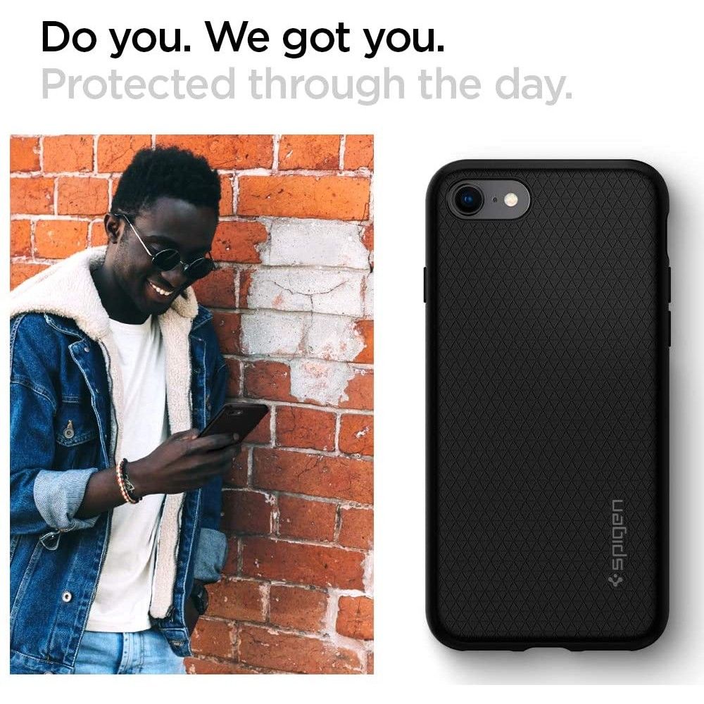 Spigen Spigen Liquid Air Skal iPhone 7/8/SE (2020/2022) - Svart