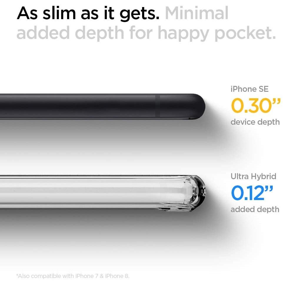 Spigen Spigen Ultra Hybrid Skal iPhone 7/8/SE (2020/2022) - Crystal Clear