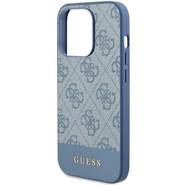 Guess Guess Mobilskal till iPhone 15 Pro Stripe Collection - Blå
