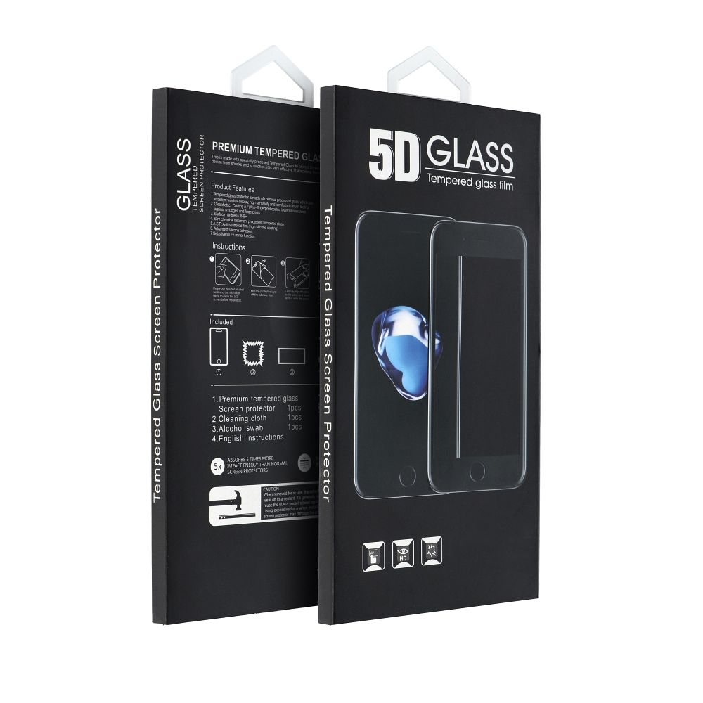 OEM 5D Full Glue Härdat Glas Skärmskydd för Samsung Galaxy A34 5G svart