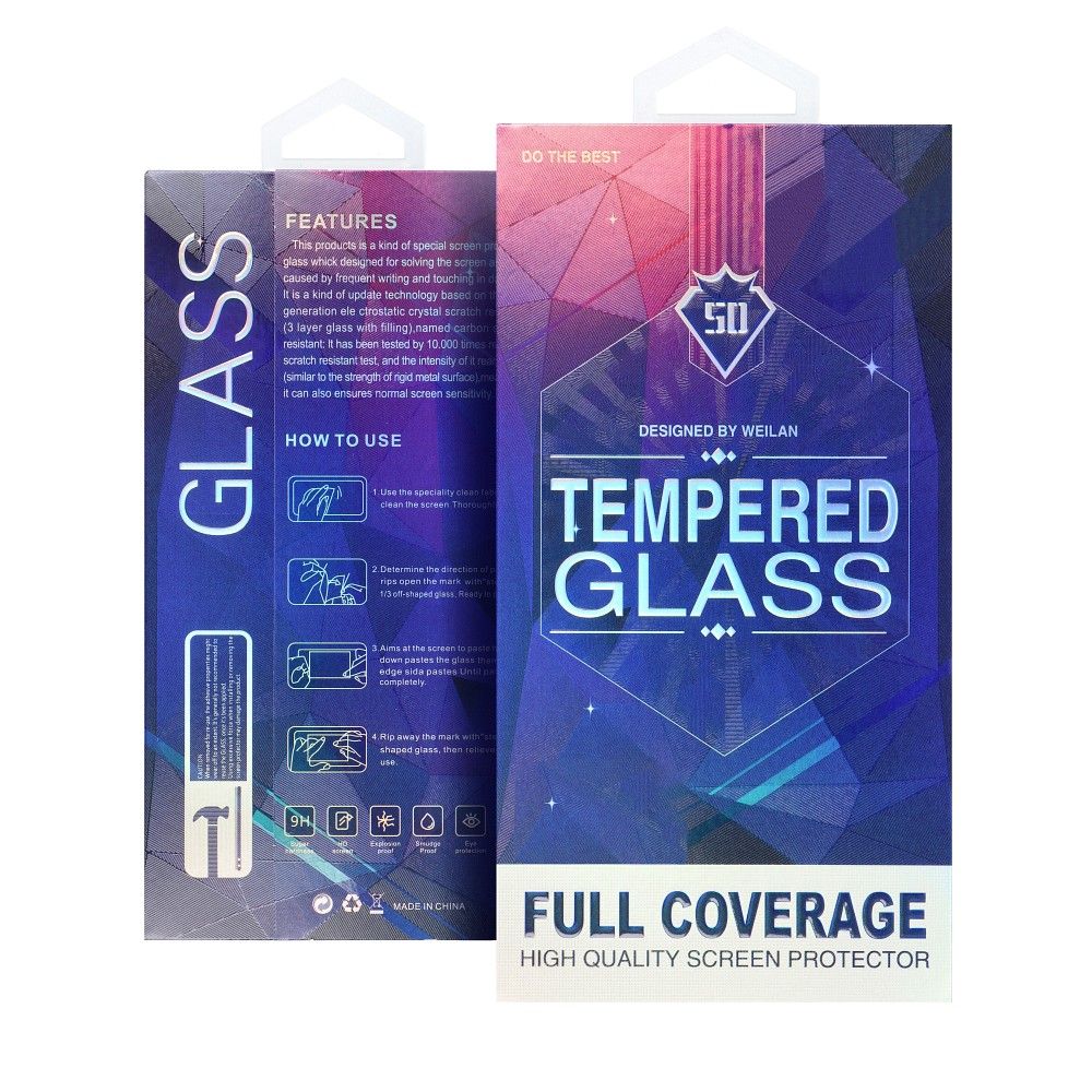 OEM 5D Full Glue Härdat Glas Skärmskydd för Samsung Galaxy S23 Ultra svart