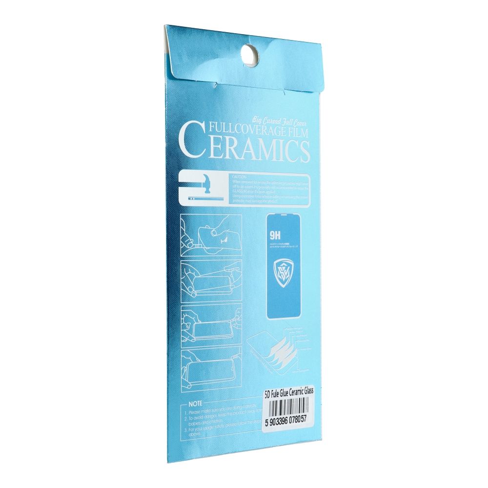 OEM 5D Full Glue Keramiskt Glas för iPhone 14 Pro Max svart