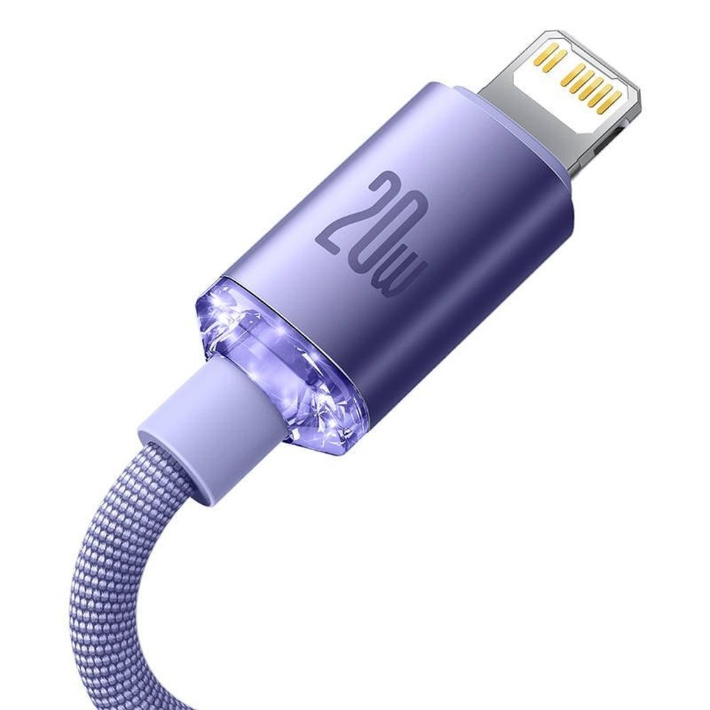 BASEUS BASEUS USB-C till Lightning kabel 8-pin PD20W 1.2m lila
