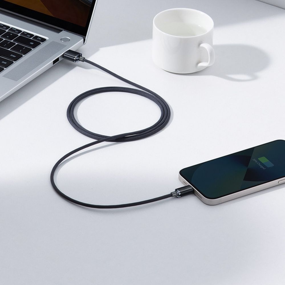 BASEUS BASEUS Crystal Shine USB-A till Lightning kabel 2.4A 2m svart