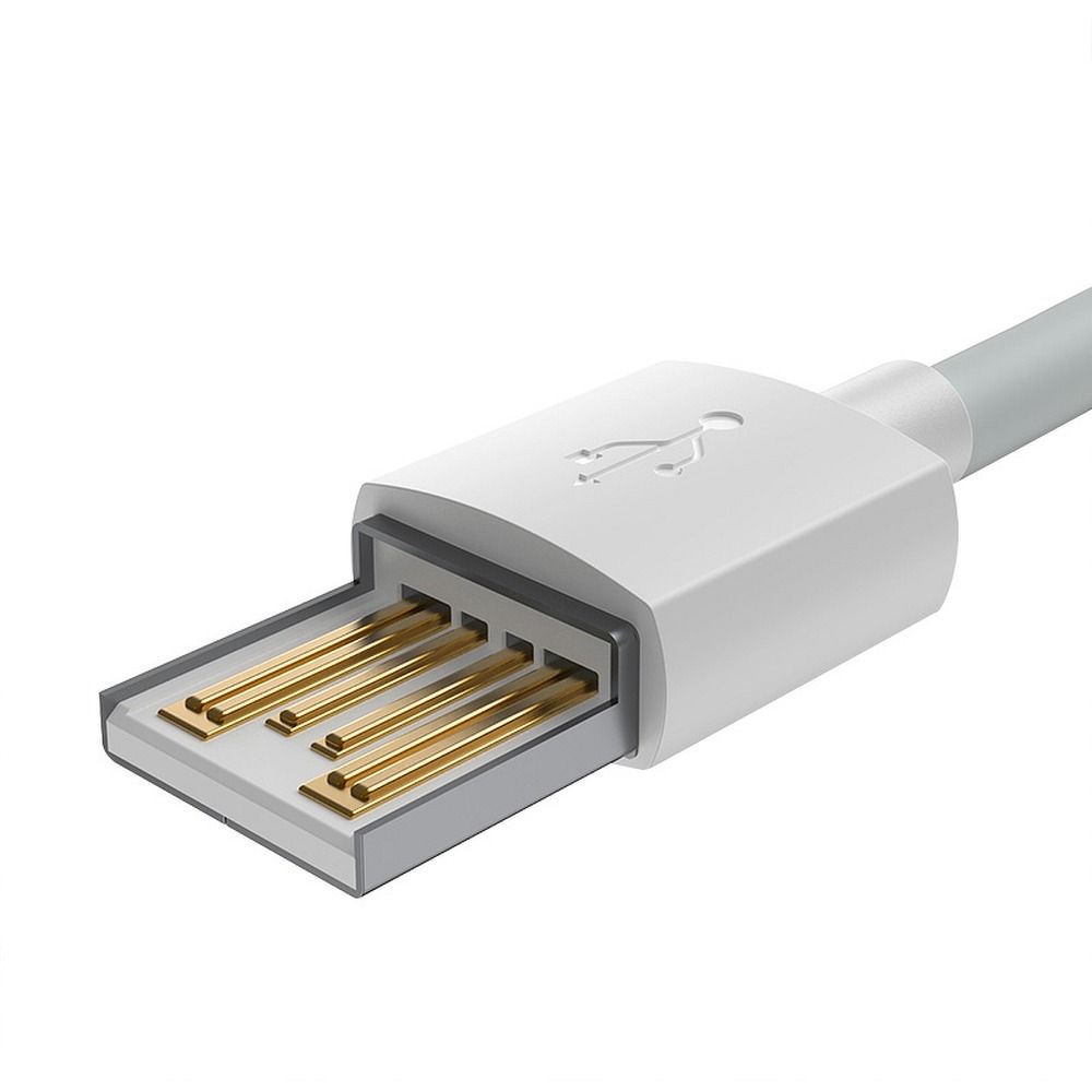 UTGATT1 BASEUS kabel USB till Lightning 2,4A 1,5m 2 st i setet
