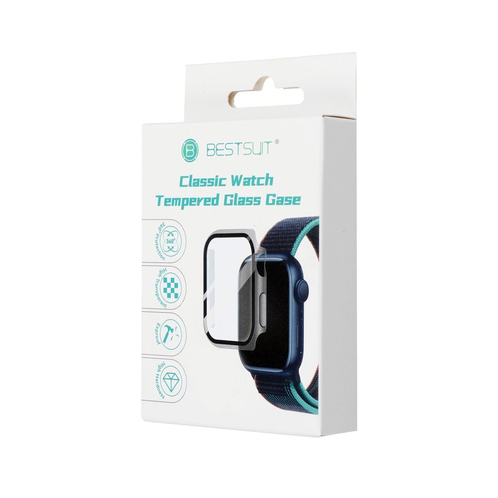 Bestsuit Bestsuit skal med hybridglas för Apple Watch-serie 7/8 45mm