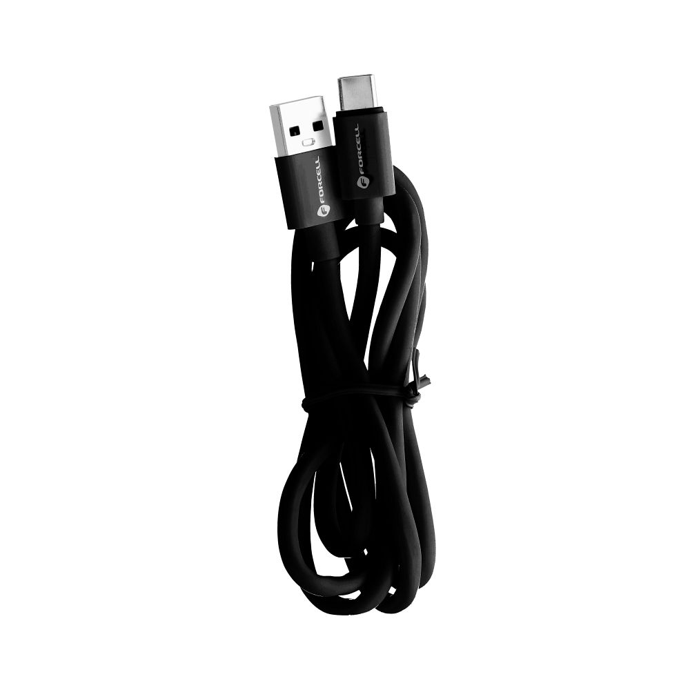 Forcell FORCELL USB-C till USB-A kabel 3.0 3A C398 TUBE svart 1m
